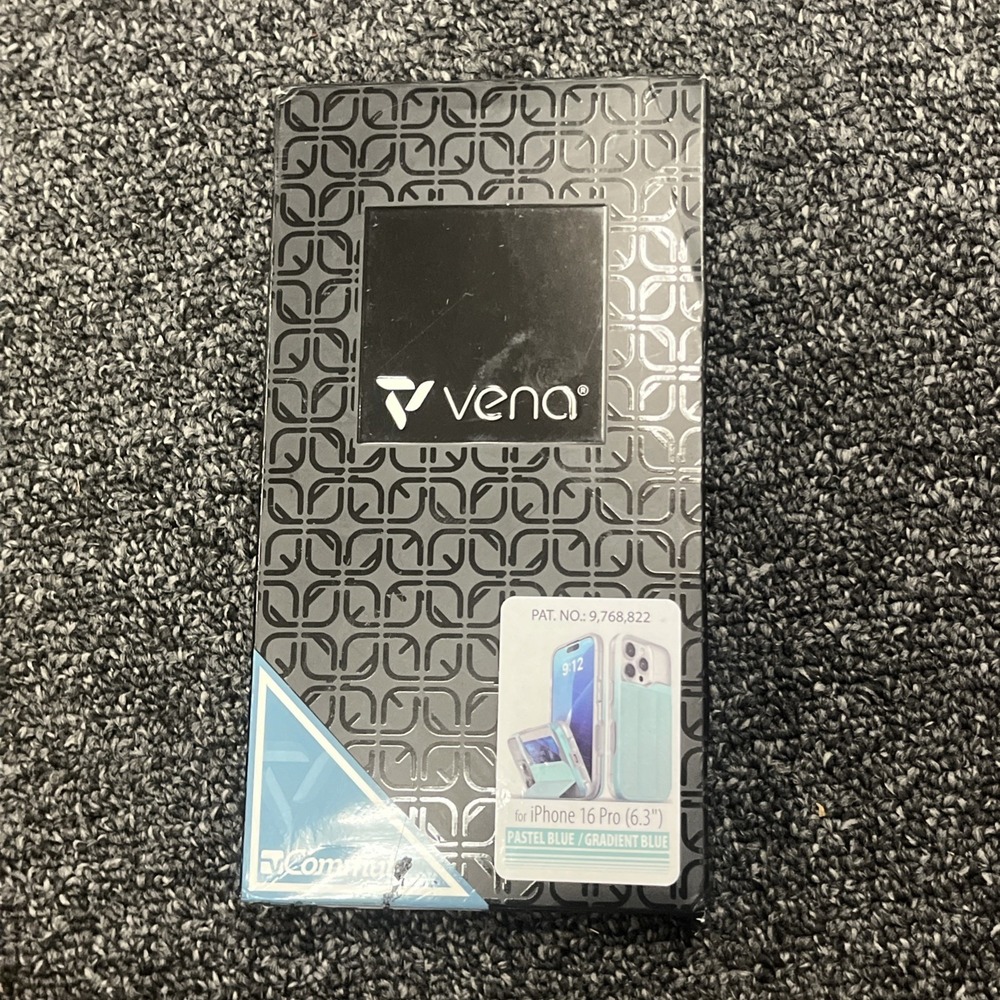 Vena vCommute Flip Leather Cover/Card slot Case for‎ iPhone 16 Pro - Pastel Blue